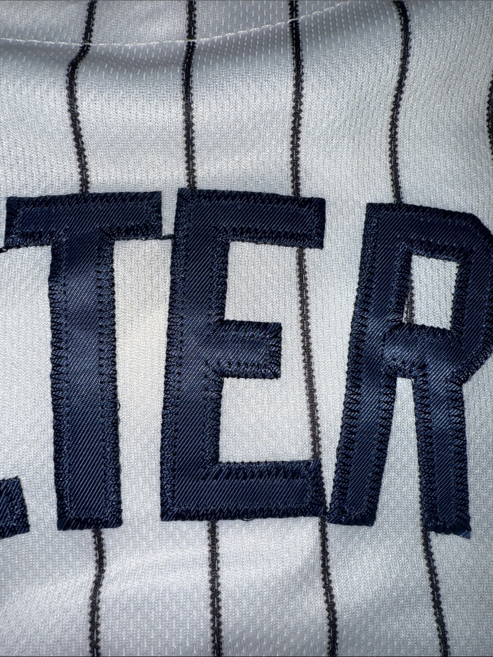 Derek jester majestic xl Pinstripe Baseball Jersey New York Yankees 40 - Picture 4 of 9